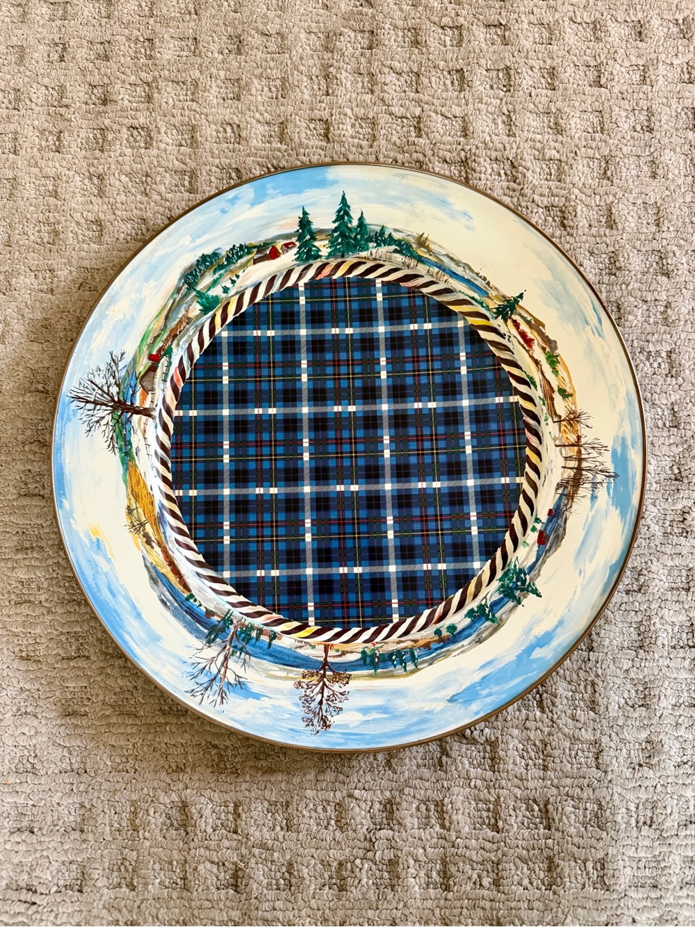 Mackenzie-Childs Highbanks Serving Platter NWT
